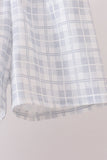 Blue Faith Quote Embroidered Shorts Set Aaria Tees