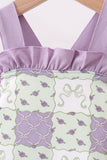 Purple Floral Bubble Aaria Tees