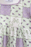 Purple Floral Bloomer Set Aaria Tees