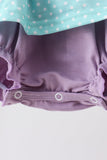 Blue under the sea Embroidered Bubble Aaria Tees