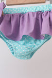 Blue under the sea Embroidered UPF Swim Set Aaria Tees