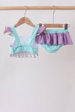Blue under the sea Embroidered UPF Swim Set Aaria Tees