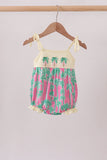 Palm Tree Embroidered Bubble Aaria Tees