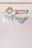Palm Tree Smocked UPF Swim Set Aaria Tees