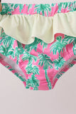 Palm Tree Smocked UPF Swim Set Aaria Tees