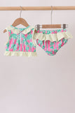 Palm Tree Smocked UPF Swim Set Aaria Tees