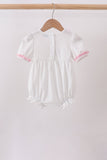 Pink Bow Ruffle Bubble - Aaria Tees Aaria Tees