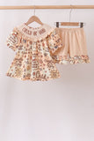 Child of God Smocked Ruffle Shorts Set Aaria Tees