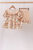 Child of God Smocked Ruffle Shorts Set Aaria Tees