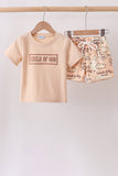 Child of God Embroidered Shorts Set Aaria Tees