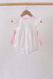 Pink Pencil ABC embroidery dot bubble Aaria Tees