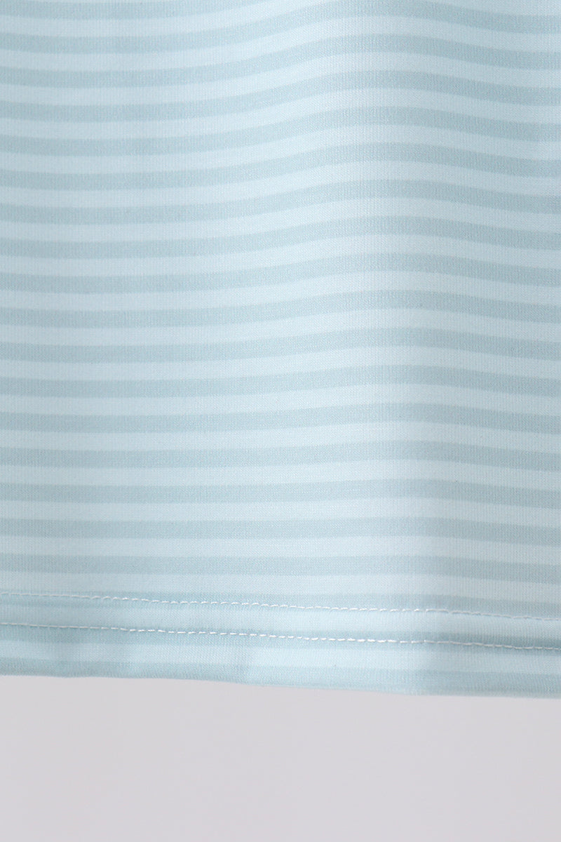 Blue Stripe Shorts Set - Aaria Tees Aaria Tees