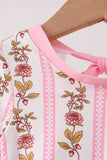 Pink Garden Ruffle Rashguard Aaria Tees