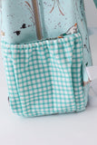 Green duck print backpack Aaria Tees