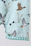 Green Duck Pocket Romper Aaria Tees