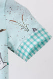 Green Duck Pocket Romper Aaria Tees