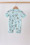 Green Duck Pocket Romper Aaria Tees
