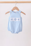 Blue Shells Embroidered Bubble Aaria Tees