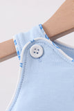Blue Shells Embroidered Bubble Aaria Tees
