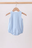 Blue Shells Embroidered Bubble Aaria Tees