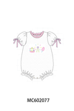 Pink Carousel Embroidered Bubble Aaria Tees