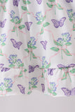 Purple Butterfly Applique Shorts Set - Aaria Tees Aaria Tees