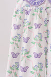 Purple Butterfly Applique Jumpsuit Aaria Tees