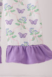 Purple Butterfly Applique Jumpsuit Aaria Tees