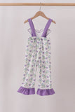 Purple Butterfly Applique Jumpsuit Aaria Tees