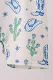 Blue Boots Smocked Jon Jon Aaria Tees