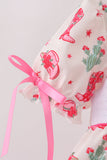 Pink Boots Smocked Dress Aaria Tees
