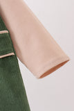 Green Corduroy Jon Jon Set - Aaria Tees Aaria Tees