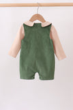 Green Corduroy Jon Jon Set - Aaria Tees Aaria Tees