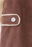 Brown Corduroy Jon Jon Set - Aaria Tees Aaria Tees