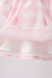 Pink Gingham Bloomer Set Aaria Tees