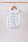 Blue Gingham Bubble Aaria Tees
