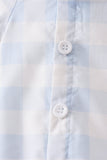 Blue Gingham Bubble Aaria Tees