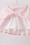Pink Gingham Skorts Set Aaria Tees