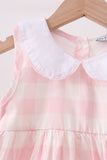 Pink gingham Dress - Aaria Tees Aaria Tees