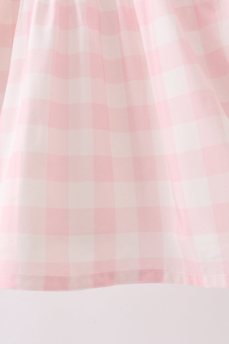 Pink gingham Dress - Aaria Tees Aaria Tees