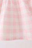 Pink gingham Dress - Aaria Tees Aaria Tees