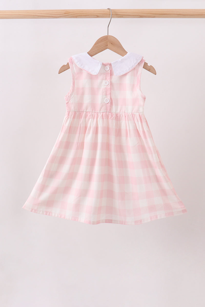 Pink gingham Dress - Aaria Tees Aaria Tees