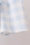 Blue Gingham Shorts Set Aaria Tees