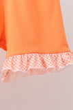 Coral Jesus Loves me Embroidered Floral Shorts Set Aaria Tees