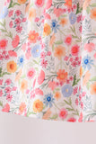 Coral Jesus Loves me Embroidered Floral Shorts Set Aaria Tees