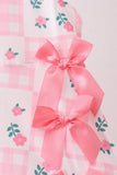 Pink Floral Ruffle Dress Aaria Tees