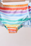 Rainbow Stripe Swimsuit Aaria Tees