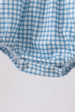 Blue Grid Bubble Aaria Tees