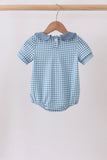 Blue Grid Bubble Aaria Tees