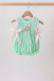 Green Butterfly Smocked Lace Bubble Aaria Tees